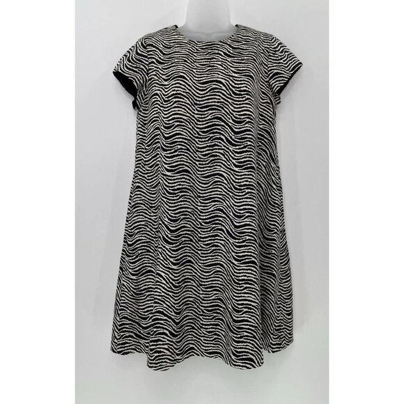 J.McLaughlin Women’s Silk Zebra Print A-Line Dress Size Small, Preppy‎ - Picture 1 of 12